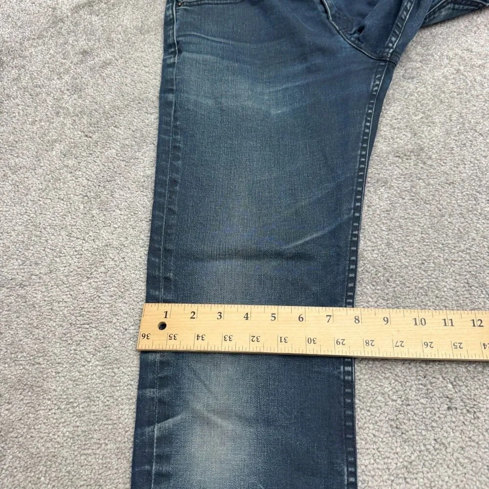 Levi's 511 Straight Leg Slim Fit Denim Jeans Mens 31x32 Dark Wash Cotton Casual